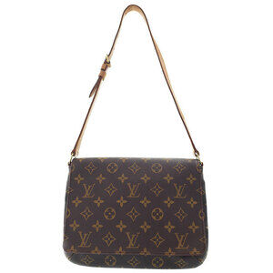 Louis Vuitton Monogram Leather Brown Musette Tango Short Shoulder Bag
